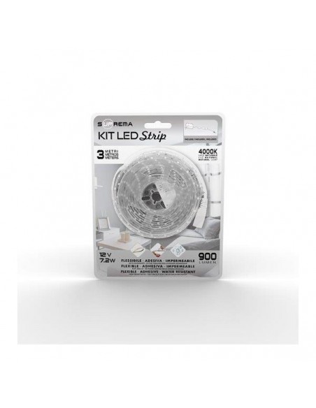 KIT STRISCIA LED 3MT 4000K
