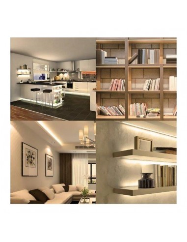 KIT STRISCIA LED 10MT 3000K CON... KIT STRISCIA LED 10MT 3000K CON...