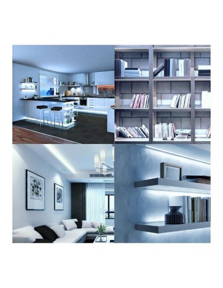 KIT STRISCIA LED 10MT 6500K CON TELECOMANDO