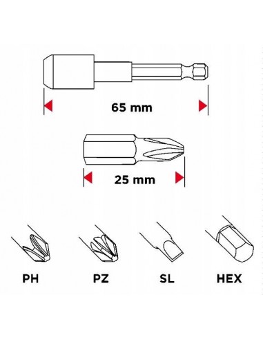 SET 32 INSERTI 25MM SET 32 INSERTI 25MM