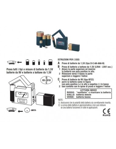TESTER PROVA BATTERIE TESTER PROVA BATTERIE