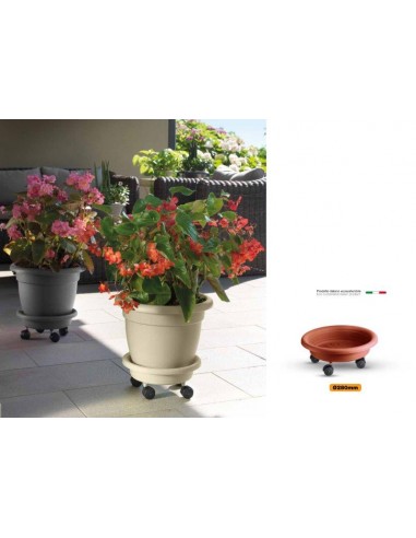 SOTTOVASO LAMPO CON RUOTE D.28 COTTO SOTTOVASO LAMPO CON RUOTE D.28 COTTO