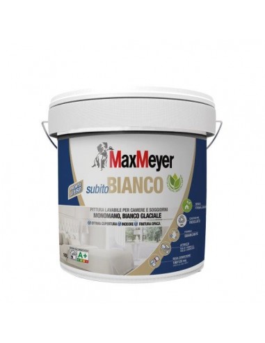 Pittura Lavabile MaxMeyer  SUBITO BIANCO 10 LT