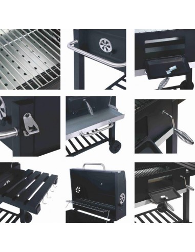 BBQ RETTANGOLARE DE LUXE CON COPERCHIO BBQ RETTANGOLARE DE LUXE CON COPERCHIO