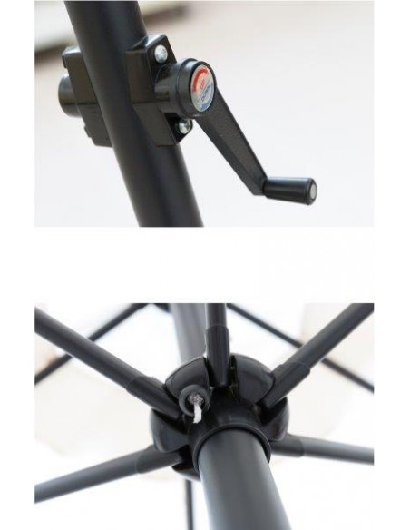 "CUBA" OMBRELLONE TONDO IN ALLUMINIO 3 MT PALO 38MM VERDE