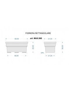 FIORIERA RETTANGOLARE "MAX"... 2
