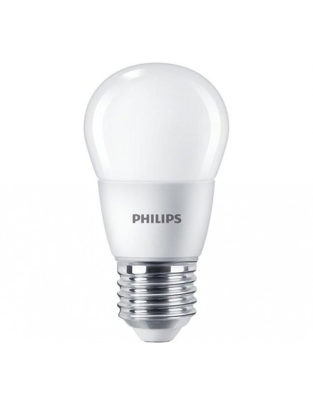 LAMPADINA A LED "PHILIPS" SFERA 60W E27 4000K, LUCE BIANCA