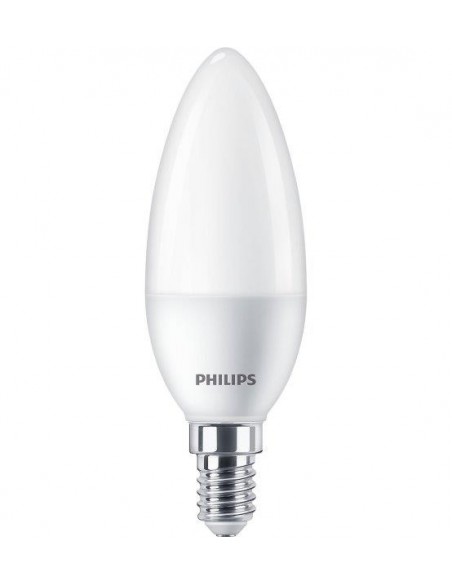 LAMPADINA A LED "PHILIPS" CANDELA 60W E14 2700K, LUCE CALDA