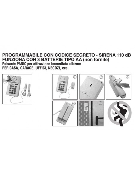 ALLARME MAGNETICO PER PORTE/FINESTRE