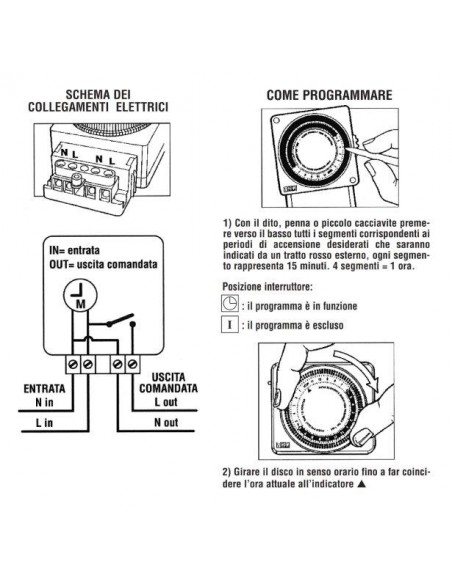 PROGRAMMATORE GIORNALIERO DA PARETE 3500W