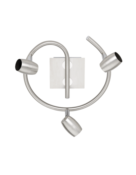 FARETTI  3 LUCI  ACCIAIO SATINATO GU10 D25CM