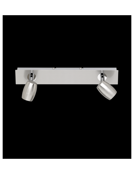 BARRA 2 LUCI ACCIAIO SATINATO GU10 L32 CM