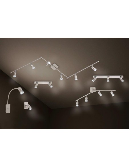 BARRA 2 LUCI ACCIAIO SATINATO GU10 L32 CM