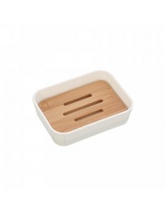 PORTA SAPONE BIANCO BAMBOO