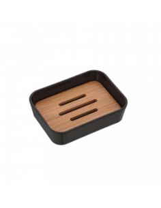 PORTA SAPONE NERO BAMBOO