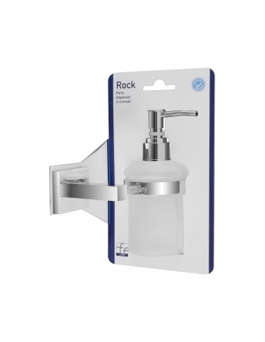 PORTA DISPENSER CROMO/VETRO SATINATO... PORTA DISPENSER CROMO/VETRO SATINATO...