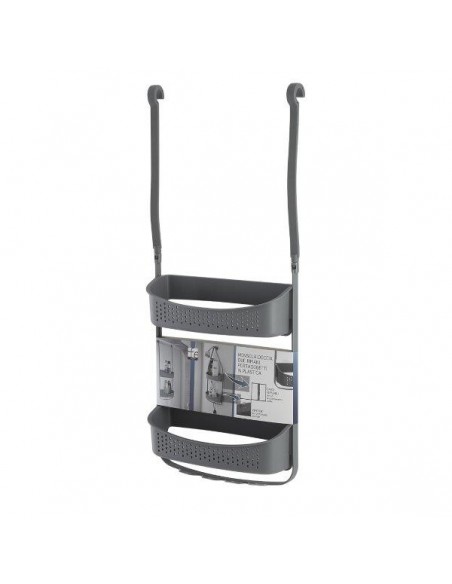 MENSOLA DOCCIA PVC 2 RIPIANI GREY