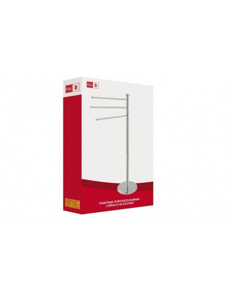 PIANTANA PORTA ASCIUGAMANI 3BRACCI KEYB