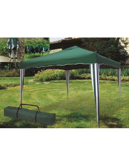 GAZEBO PIEGHEVOLE 3X3 VERDE