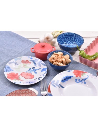 SERVIZIO PIATTI 18PZ FLOWER SERVIZIO PIATTI 18PZ FLOWER
