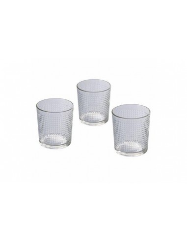 PIXEL SET 3 BICCHIERI VETRO 265ML