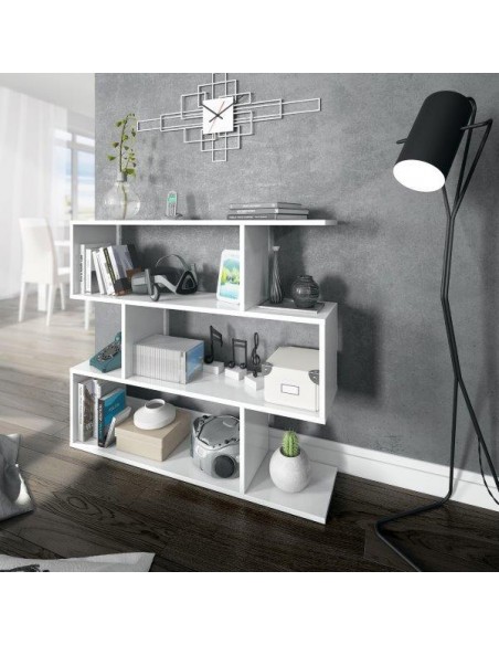 LIBRERIA/SCAFFALE DA TERRA 3 VANI BIANCA