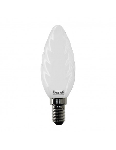 LAMPADINA LED OPALE TORTIGLIONE 5W E14 4000K