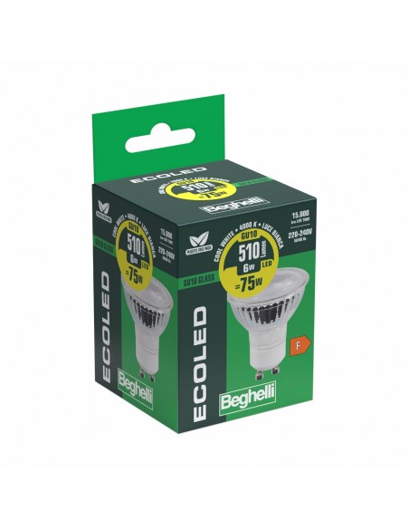 FARETTO GLASS GU10 6W 30G 510LM 4000K