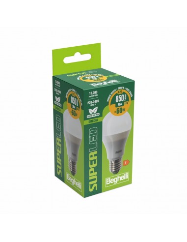 LAMPADINA SUPERLED GOCCIA 9W E27 3000K LAMPADINA SUPERLED GOCCIA 9W E27 3000K