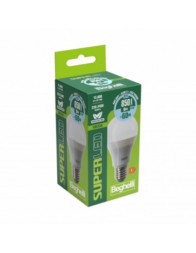 LAMPADINA SUPERLED GOCCIA 9W E27 6500K