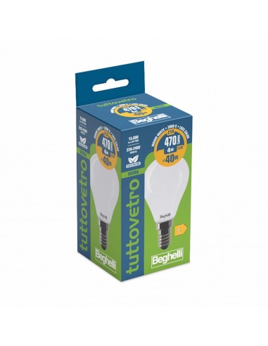 LAMPADINA LED OPALE SFERA 4W E14 3000K LAMPADINA LED OPALE SFERA 4W E14 3000K