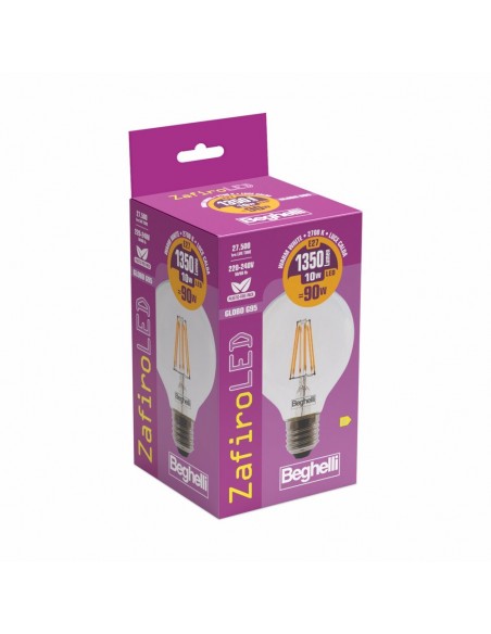 LAMPADINA GLOBO G95 ZAFIRO LED 10W E27 2700K