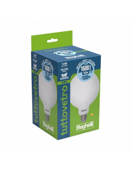 LAMPADINA LED OPALE GLOBO 13W E27 6500K