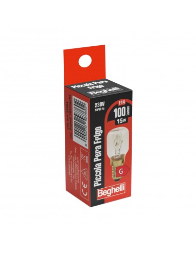 LAMPADINA PERA PER FRIGO  15W 230V E14 LAMPADINA PERA PER FRIGO  15W 230V E14
