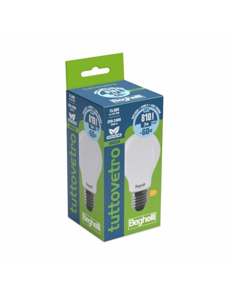 LAMPADINA LED OPALE GOCCIA 7WE27 6500K