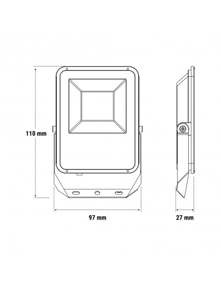PROIETTORE PER ESTERNI FLOODLIGHT 10W BIANCO IP65 4000K