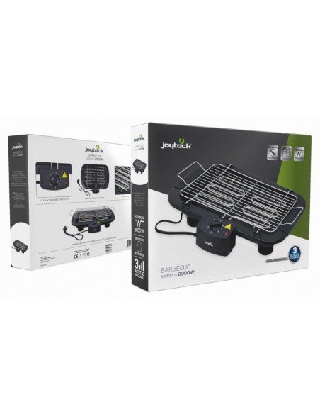 BARBECUE ELETTRICA CON TERMOSTATO  2000W JOYTECK