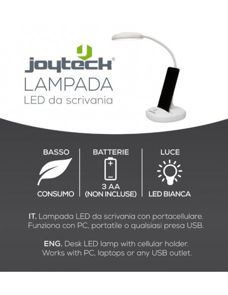 LAMPADA LED CON PORTA CELLULARE CM12X13,5X34