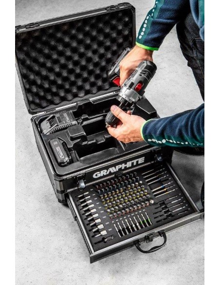 AVVITATORE BATTERIA 2X18V CON VALIGETTA E ACCESSORI