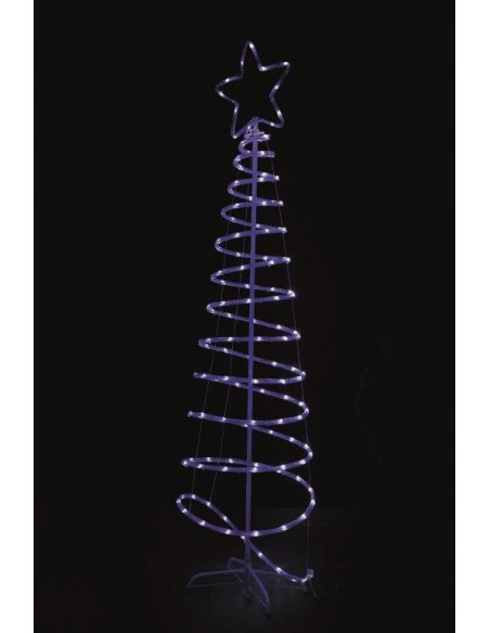 ALBERO A SPIRALE BIANCO-BLU H.182 CM