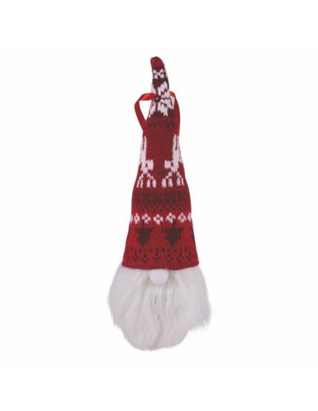 CLASSIC XMAS GNOMO CON NASO LED H25CM