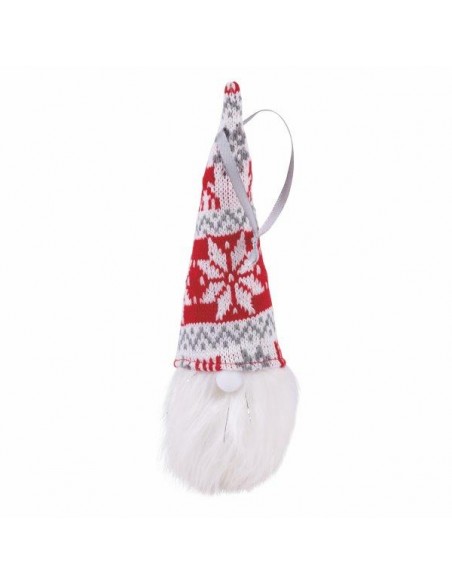 CLASSIC XMAS GNOMO CON NASO LED H25CM