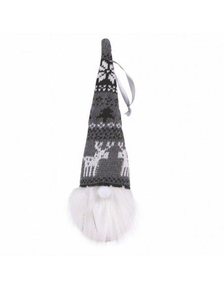 CLASSIC XMAS GNOMO CON NASO LED H25CM