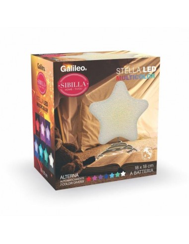 LAMPADA STELLA LED CAMBIO COLORE LAMPADA STELLA LED CAMBIO COLORE
