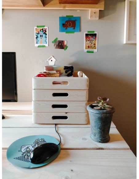 CASSETTA IN PINO 40X30X7CM