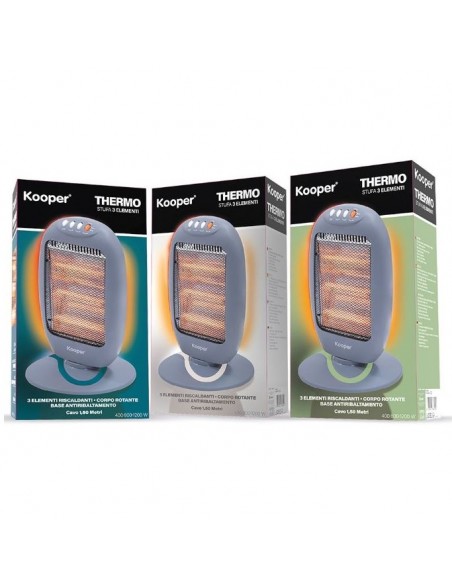 STUFA GRIGIA 3 ELEMENTI 1200W