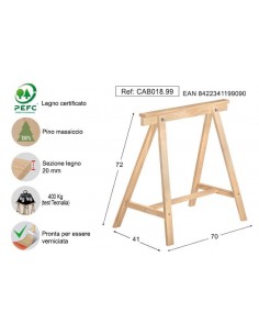 CAVALLETTO ARREDO PINO... 2