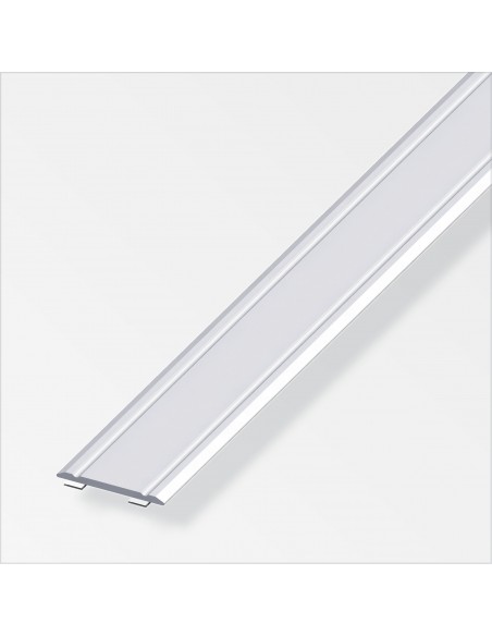 PROFILO DI RACCORDO AUTOADESIVO 30X2 ALLUMINIO ARGENTO 1 METRO