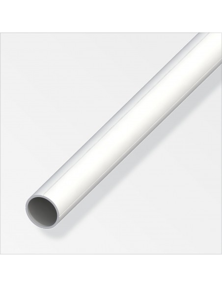 TUBO TONDO 7,5X1 PVC BIANCO 1 METRO