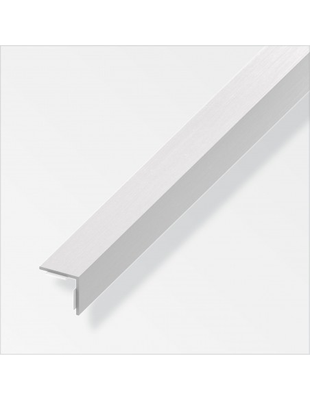 ANGOLARE AUTOADESIVO 20X20 PVC EFFETTO ACCIAIO INOX 1 METRO